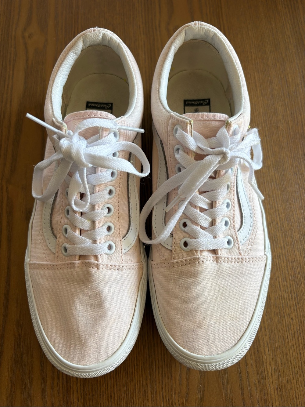 Old Skool Platform Vans in Light Pink (Custom)